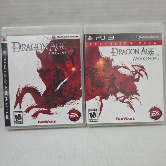 Dragon Age Origins & Dragon Age 2 (Sony PlayStation 3, PS3) CIB Lot Of 2 Games - Picture 1 of 3